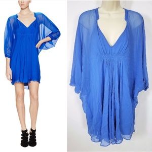 Blue DVF Fleurette Dress